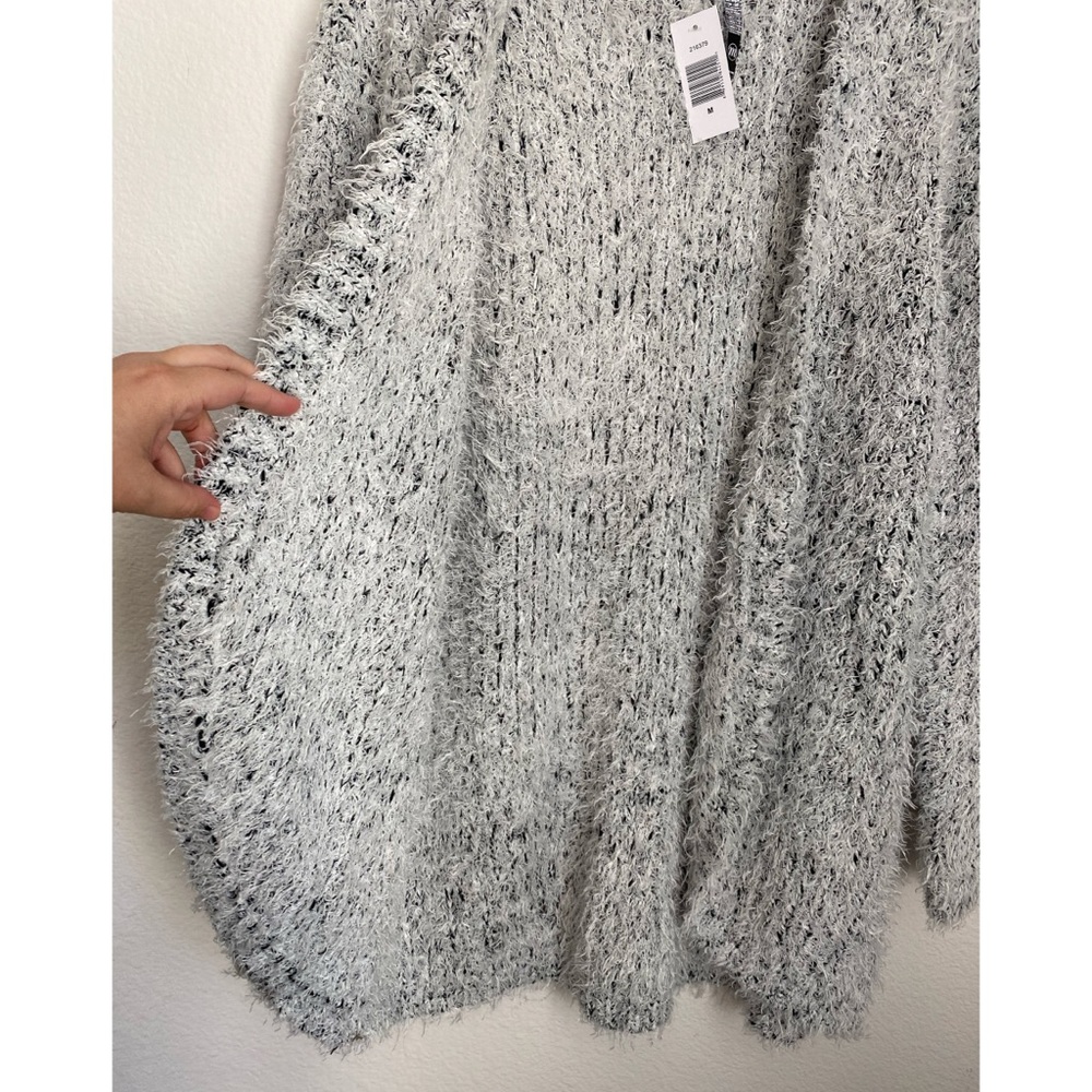 SOLD Kensie Frosted Shaggy Oversized Cardigan - Picture 7 of 13